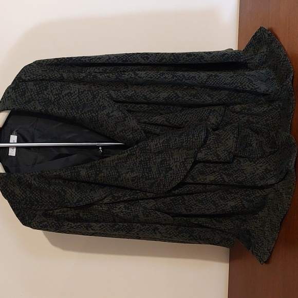 Calvin Klein Animal Print Sweater Jacket - Picture 2 of 7